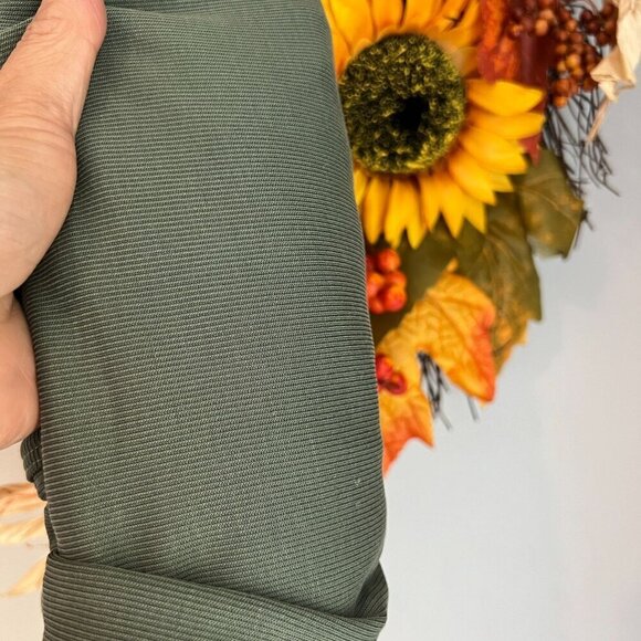 Marine Layer Luxe Rib Romper Small in Laurel Wreath Olive - Picture 8 of 8